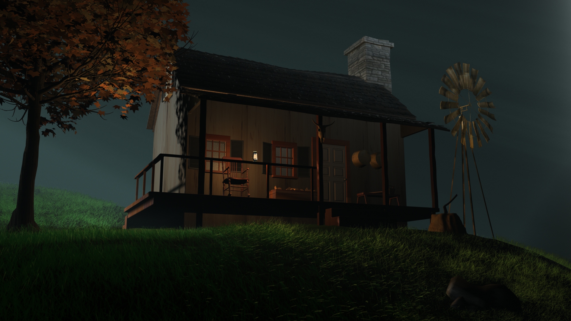 cabin night lighting